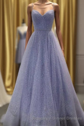 A Line Long Sparkly Spaghetti Straps Semi Formal Prom Dresses Evening Semi Formal Prom Dresses Fashion School Dance Dresses